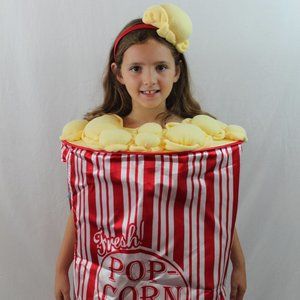 Popcorn Halloween Costume Movies Boutique Complete Deluxe 3-D NEW Tags